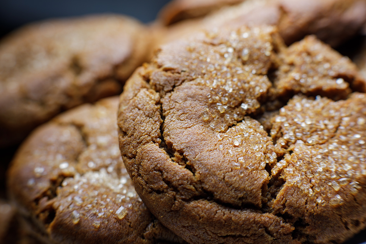 Molasses spiced cookies.