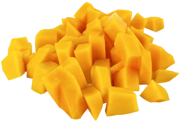 Mango troceado.