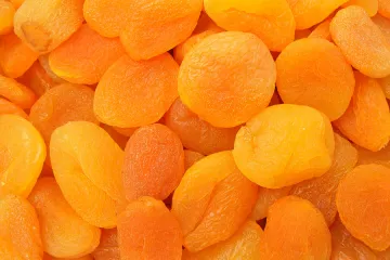 Albaricoques secos.