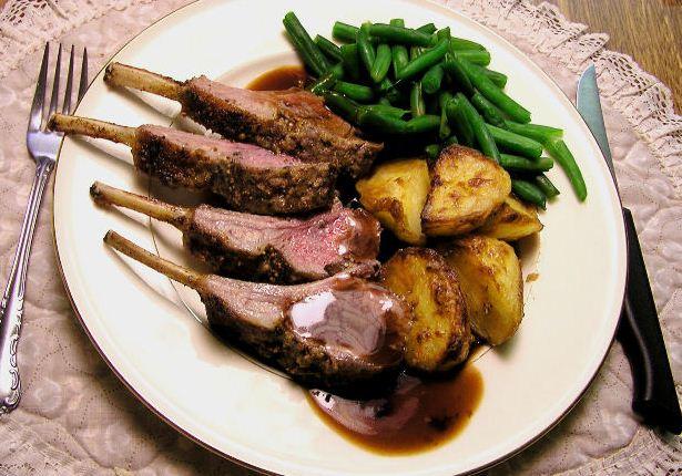 Chuletas de cordero recental.