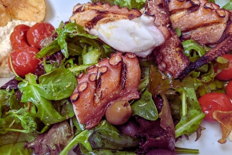 Ensalada de pulpo.