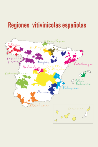 Regiones vitivnícolas españolas.