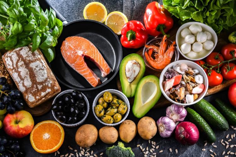 Alimentos que se encuentran en la dieta Mediterránea, la más fácil de mantener en personas con algún tipo de síndrome metabólico.