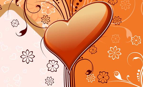 Corazón decorativo, motivo para el día de San Valentín.