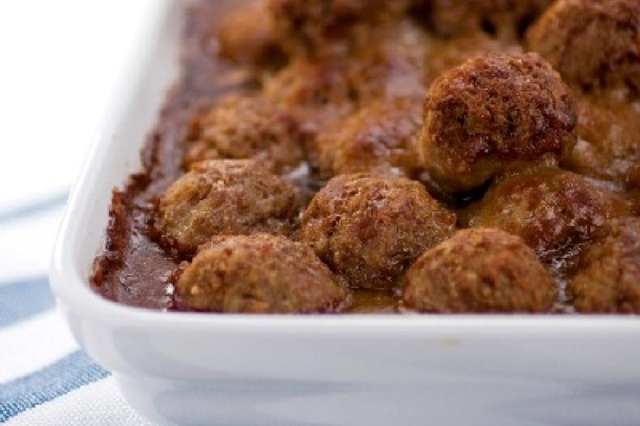 Albóndigas hechas en el horno.