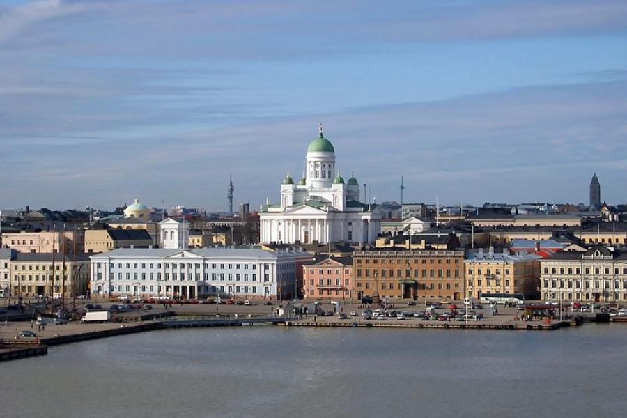 Panorámica del puerto de Helsinki