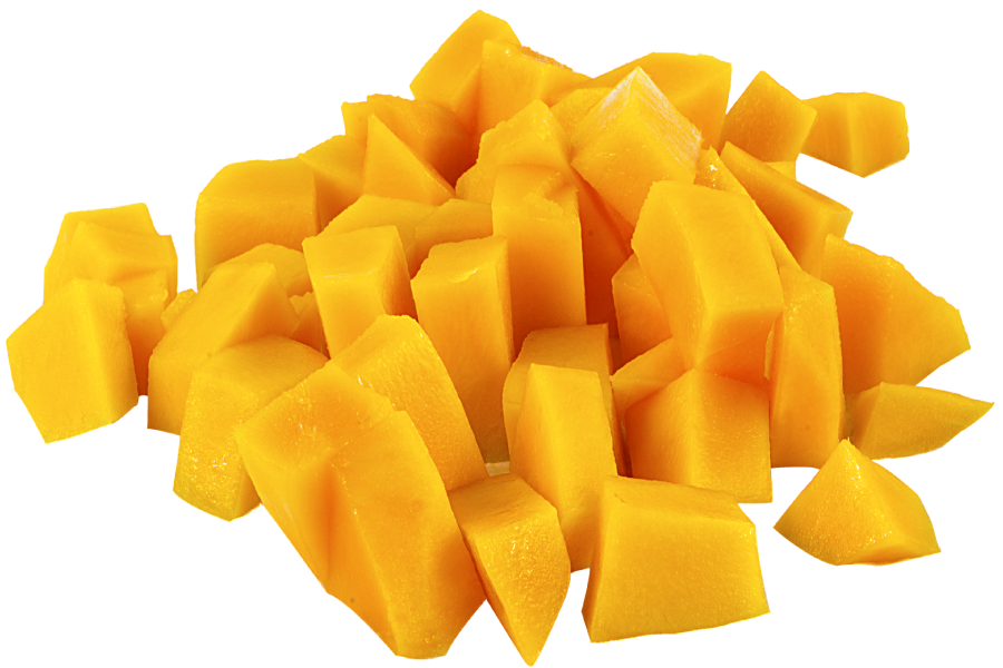 Mango troceado.