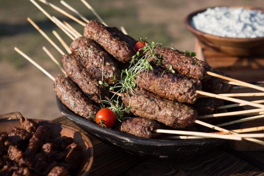 Koftas árabes de cordero.