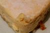 Tarta de queso y vainilla con base de galleta.