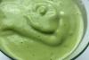 Batido de aguacate, vista superior.