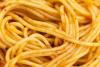 Detalle de pasta al curry.
