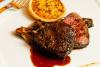 Filete con salsa bordelesa.