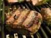Filete de solomillo adobado en la barbacoa.