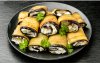 Rollitos de berenjena y queso.