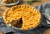 Quebec tourtière en una fuente.