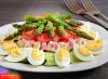 Ensalada de espárragos, IA generada.