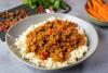 Curry de pavo picado.