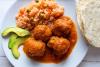 Albóndigas mexicanas con arroz rojo.