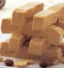 Barritas de turrón de Jijona.