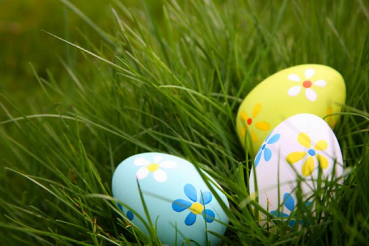 Huevos de Pascua decorados.