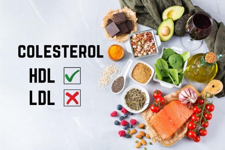 Alimentos saludables, bajos en colesterol.